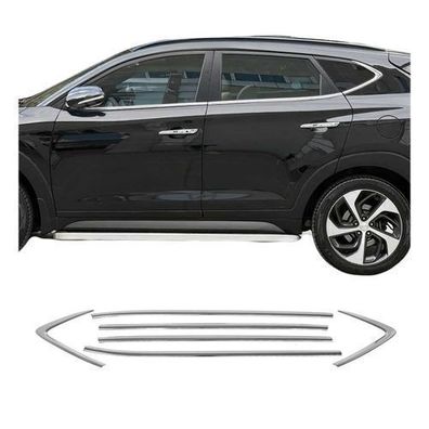 Fensterleisten Zierleisten für Hyundai Tucson 2015-2020 Edelstahl Chrom 6tlg