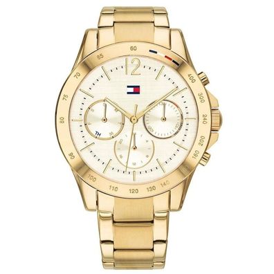 Tommy Hilfiger Damen Multi Zifferblatt Quarz Armbanduhr Haven mit Edelstahlarmband