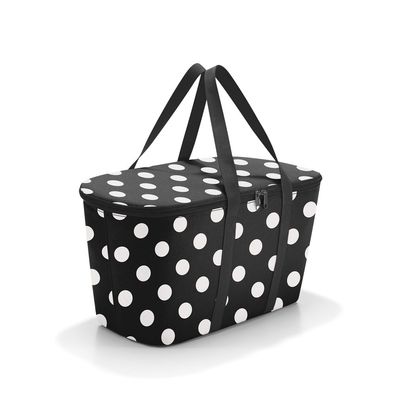 reisenthel coolerbag dots white UH7073 schwarz Punkte 20L Kühltasche