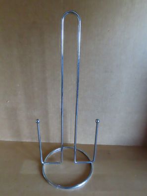 Küchenrollenhalter Papierhalter Toilettenpapierhalter Metall silbern ca.33cm H