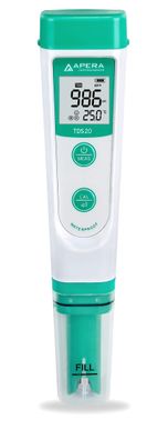 Apera Instruments TDS20 TDS-Messgerät mit Temperaturanzeige wasserfest ATC