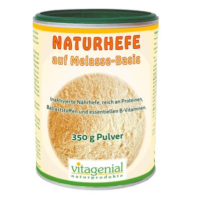 Vitagenial Naturhefe auf Melasse-Basis, 350 g