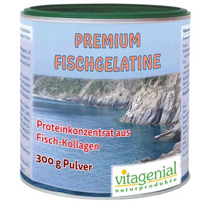 Vitagenial Fischgelatine Premium, 300 g Pulver