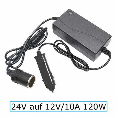 J40C 24V auf 12V Adapter Spannungswandler KFZ Zigarettenanzünder LKW PKW Auto