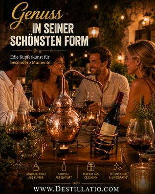 CopperGarden®" Flaschenhalter Destille | Antik