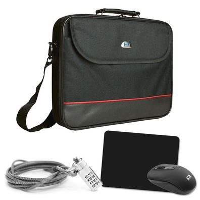 PEDEA Laptop Starterset Trendline 43,9cm (17,3Zoll), schwarz
