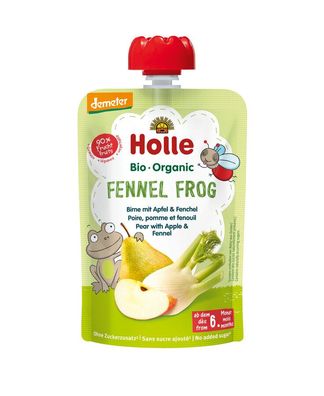 6x Holle Fennel Frog - Birne mit Apfel & Fenchel 100g