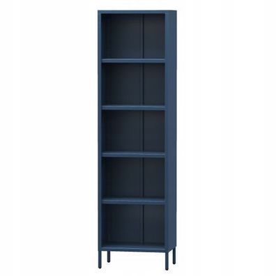 Jan Nowak Bücherregal 4 höhenverstellbaren Einlegeböden 50 x 180 x 35 cm Dunkelblau