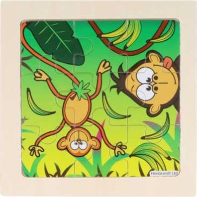 Dschungelpuzzle mit Löwe 9 Teile