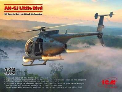 ICM AH-6J Little Bird Hughes 48370 in 1:48 ICM 3318370 Bausatz
