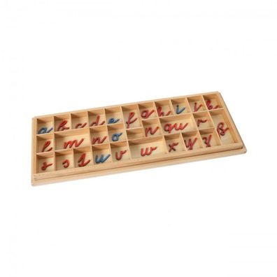 Box für Bewegliches Alphabet klein - kursiv