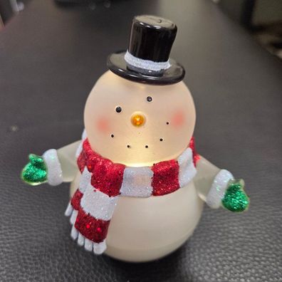 LED Figur Pendelnder Schneemann 12x10cm 990-39