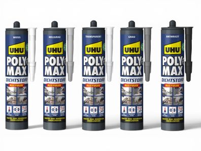 UHU PolyMax Dichtstoff | All-in-one Dichtstoff | 280 g | versch. Farben