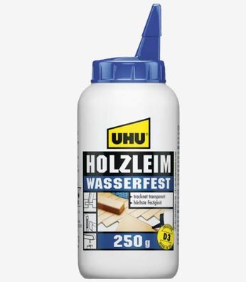 UHU Holzleim D2 Wasserfest 250 g Flasche