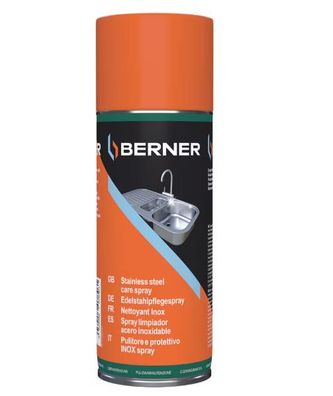 BTI Berner Edelstahlpflegespray 400 ml - Reiniger & Schutz für Edelstahloberflächen