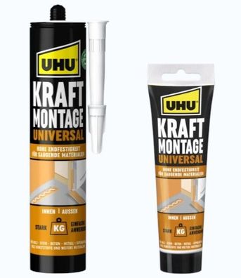 UHU Kraftmontagekleber Universal verschiedene Mengen