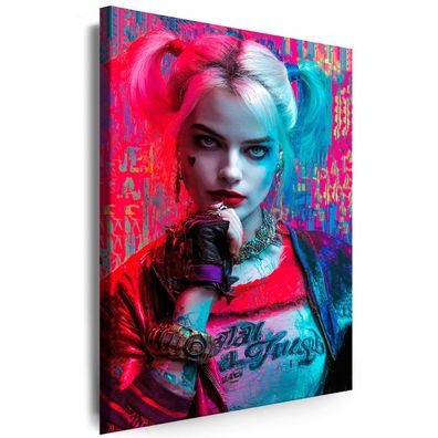 Leinwand Bild H. Quinn, Joker Wandbild Premium Kunstdruck