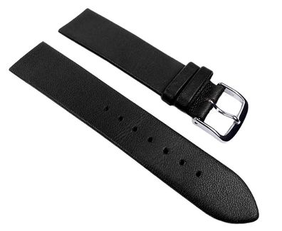 EULIT Ersatzband Leder, schwarz | passend für Skagen zum Verschrauben