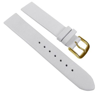EULIT Uhrenband Leder, weiß | passend für Skagen zum Verschrauben