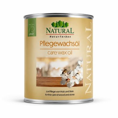Natural Pflegewachsöl BioSilent | 750 ml | zur Pflege von Holz und Stein