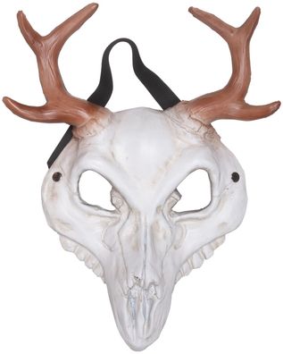 Halloween Karneval LARP Tier Hirsch Knochenmaske mit Geweih
