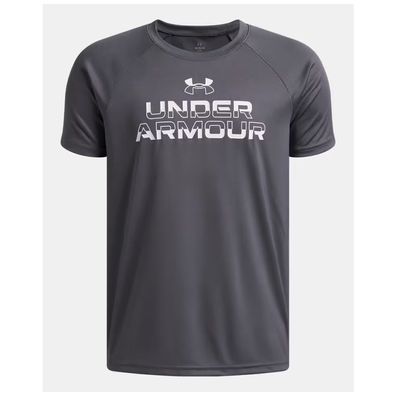 Under Armour Kinder T-Shirt Ua Tech Split Wordmark Ss