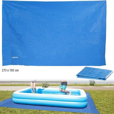 NEU Poolunterlage 275x185cm Plane für aufblasbare Swimmingpools Garten Terrasse