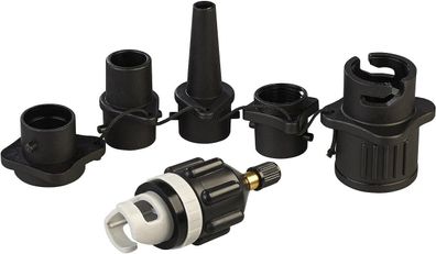 NEU 6teiliges Pumpen Adapter Set für Outdoor Schlauchboot Pool Garten Camping