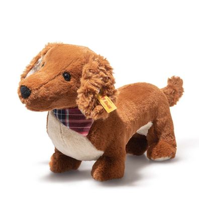 Steiff Hund Waldi Dackel 30cm braun 078392 stehend Plüsch