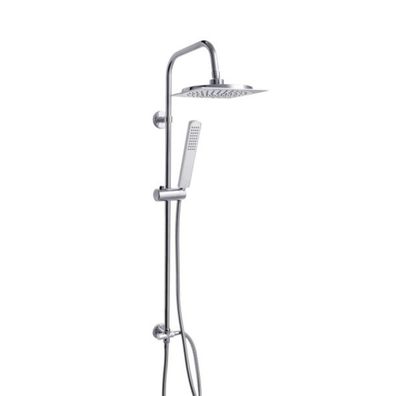 Brausegarnitur 2-teilig mit Duschstange & 150 cm Schlauch, Silber