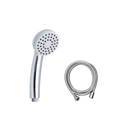 Duschkopf mit 150 cm Schlauch - Duschbrause in Silber