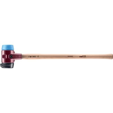 HALDER Simplex Vorschlaghammer Ø 80 mm Gummi / TPE-soft blau mit Standfuß und