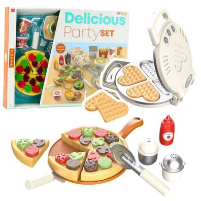 Lean Waffelpizza-Set Mit Zubehör Küchenzubehör Für Kinder