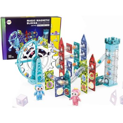 Leuchtende Kugelrutsche Magnetischer Aufzug Teufelsrad 129 Elemente