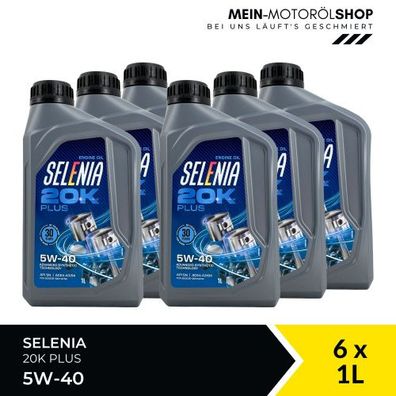 Selenia 20K Plus 5W-40 6x1 Liter