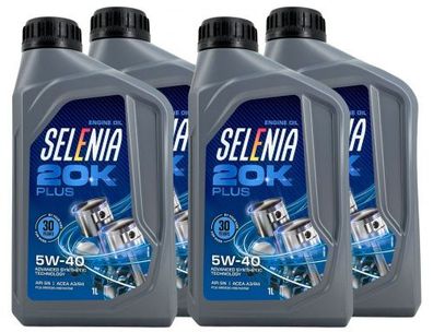 Selenia 20K Plus 5W-40 4x1 Liter