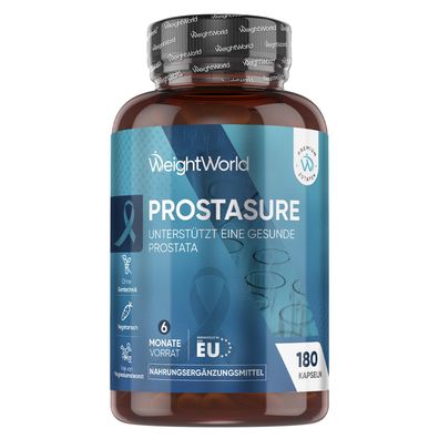 Prostata Komplex Kapseln - 180 Stück- 6 Monate Vorrat - von WeightWorld