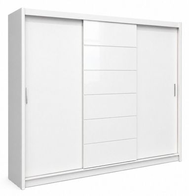 Kleiderschrank MALIBU 250, Schwebetürenschrank, Spiegel, Schlafzimmer, Modern