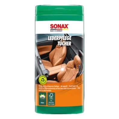 Sonax LederPflegeTücher Box 25 Stück