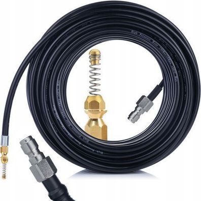 Rosfix Rohrreinigungsschlauch 30 m – 1/4" QC Düse Messing | 200 bar 60°C