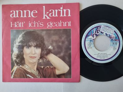 Anne Karin - Hätt' Ich's Geahnt 7'' Vinyl Germany