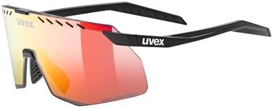 Uvex Pace Stage S CV - Sportbrille black matt, mirror red Gläser, Schutzstufe S2, kon