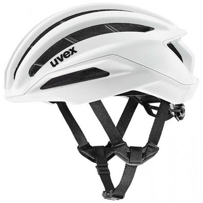 uvex surge Rennradhelm white matt, 53-56cm, ultraleichtes Pro-Modell, Aero-Cover-opti