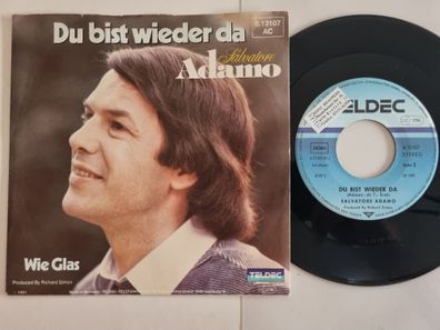 Salvatore Adamo - Du Bist Wieder Da 7'' Vinyl Germany PROMO COVER