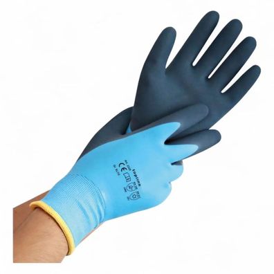 Kälteschutzhandschuhe Wet Protect Winter Latex-Beschichtung 12 Paar