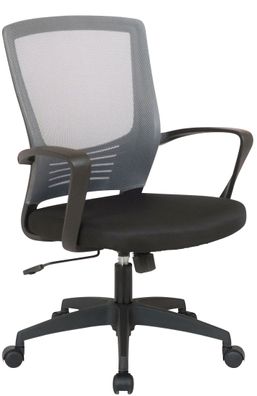 B?rostuhl Ergonomisch VAKO Grau Schreibtischstuhl mit Netzbespannung