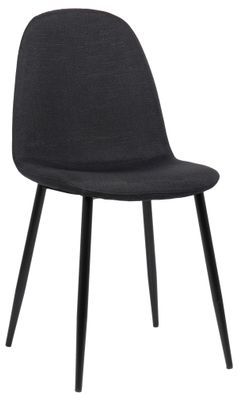 Esszimmerstuhl MOVI Schwarz Stoff Metall 88x44x51cm Strapazierf?higer