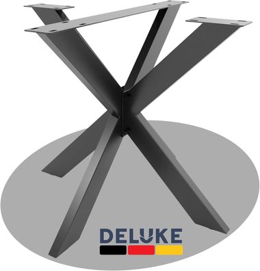Tischgestell Metall KRYT 71x85x85cm Schwarz matt inkl. Schrauben Bodenschoner