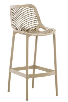Barhocker modern Schlamm LORL Kunststoff 105x45x53cm Barhocker mit Lehne Tresenhocker