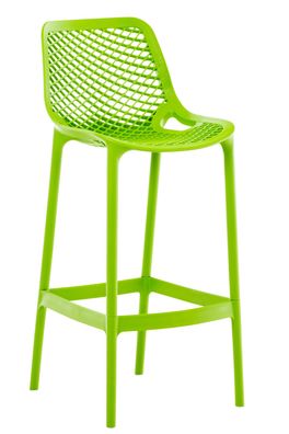 Barhocker modern Gr?n LORL Kunststoff 105x45x53cm Barhocker mit Lehne Tresenhocker